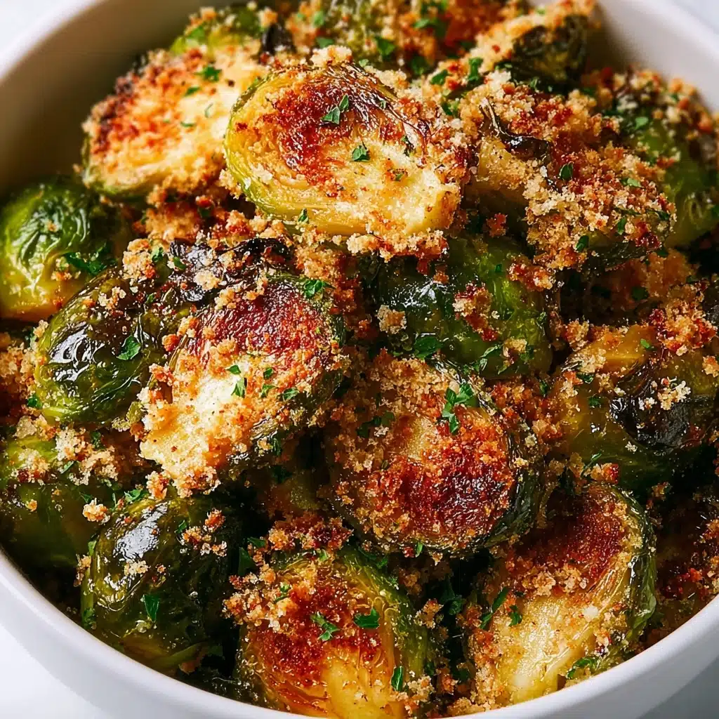 Garlic Parmesan Roasted Brussels Sprouts Recipe - Recipe Image