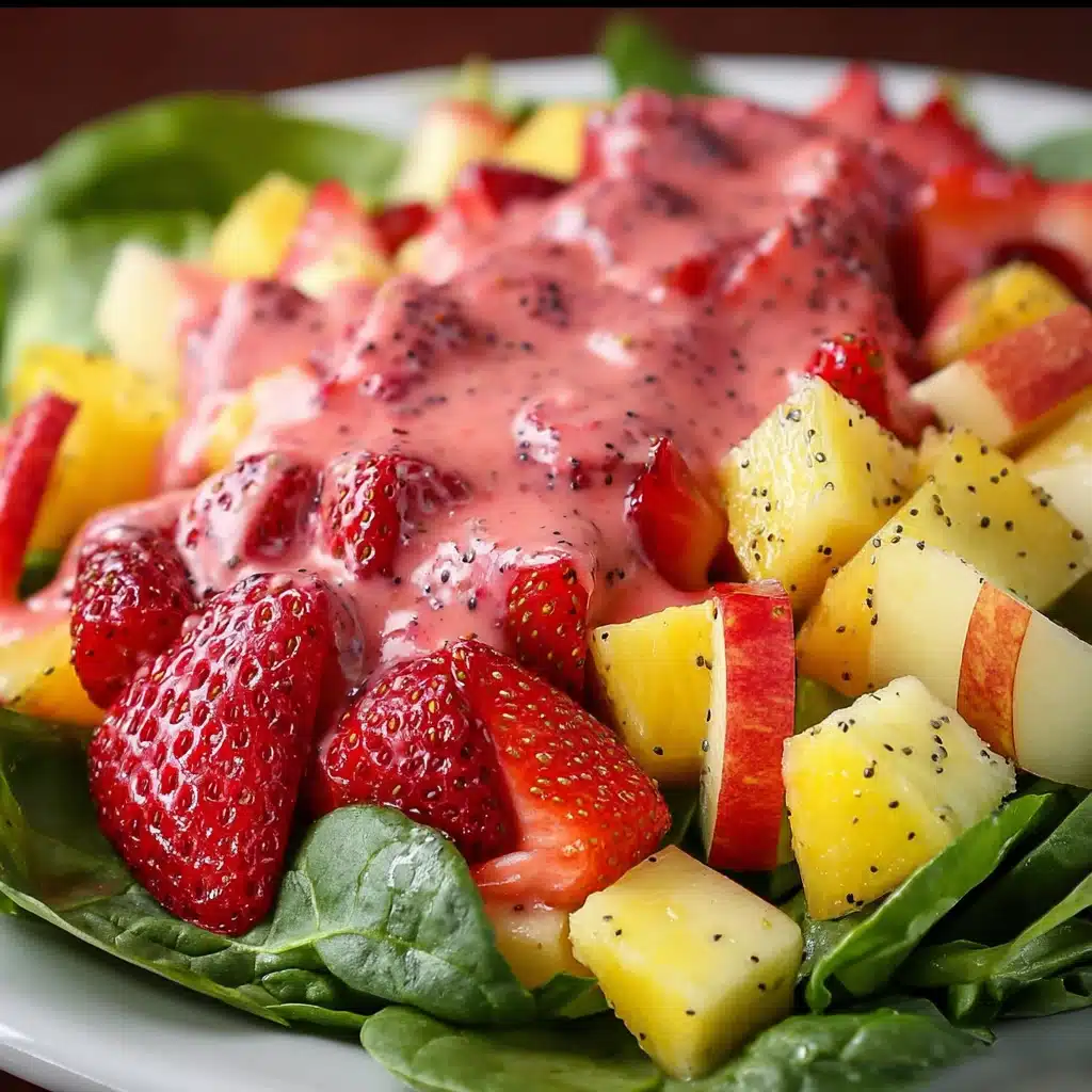 Fruit and Spinach Salad with Strawberry Vinaigrette Recipe - Recipe Image