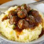Slow Cooker Salisbury Steak Meatballs Recipe