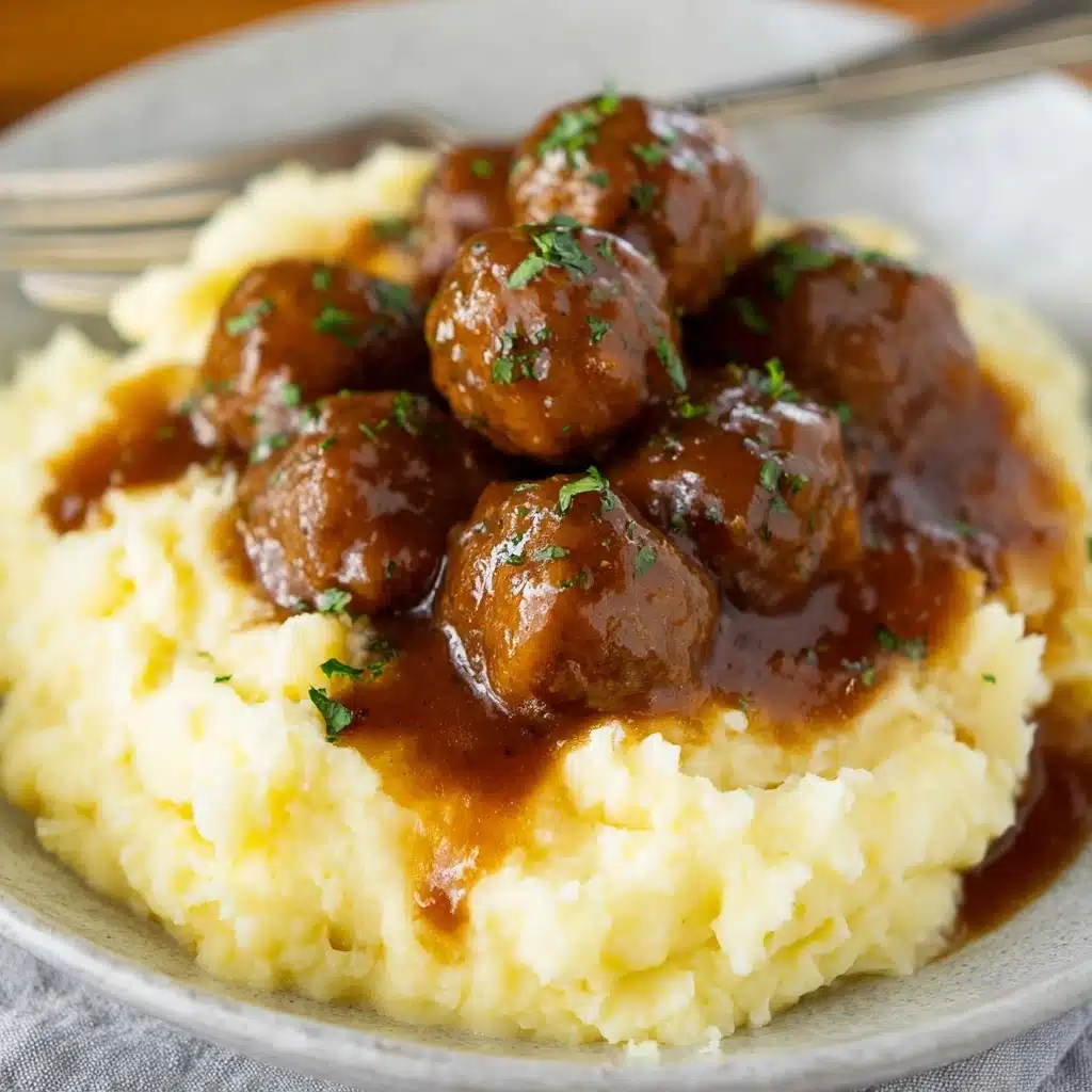 Slow Cooker Salisbury Steak Meatballs Recipe