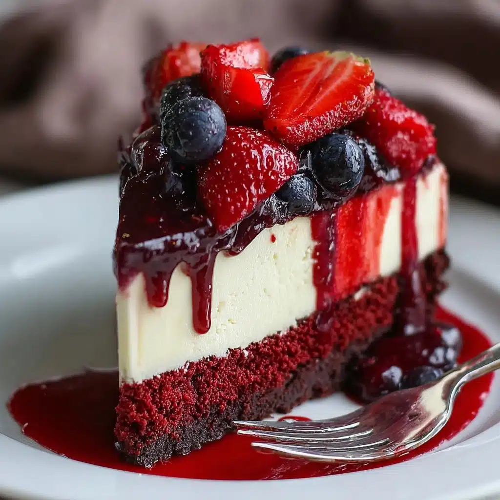 Red Velvet Strawberry Cheesecake Recipe