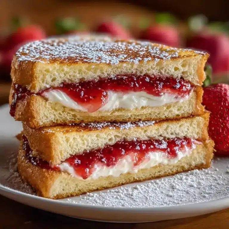 Fried Strawberry Cheesecake Sandwiches Recipe