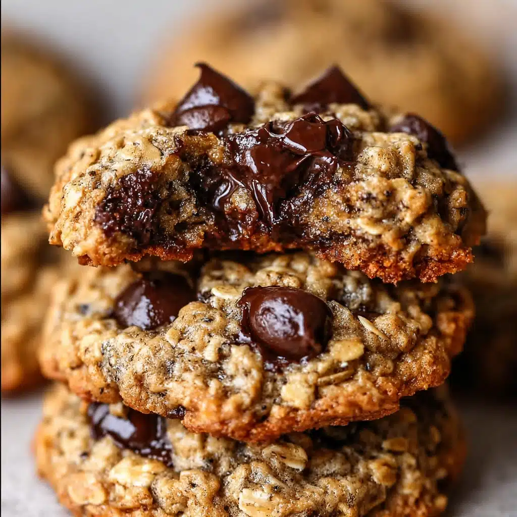 Flourless Peanut Butter Oatmeal Chocolate Chip Cookies Recipe - Recipe Image