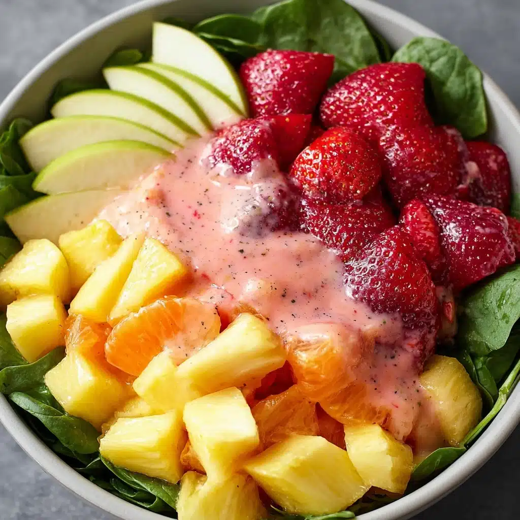 Fruit and Spinach Salad with Strawberry Vinaigrette Recipe