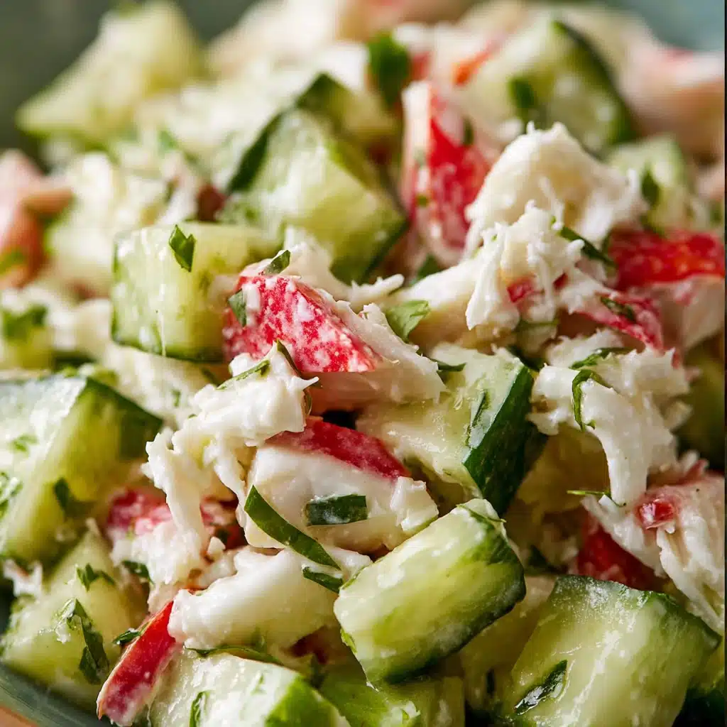 Crab Salad with Cucumber and Tomato Recipe - Recipe Image