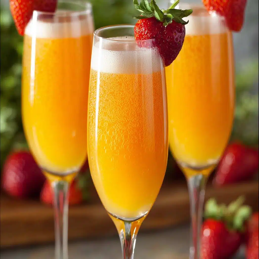 Sunrise Strawberry Mimosa Recipe - Recipe Image