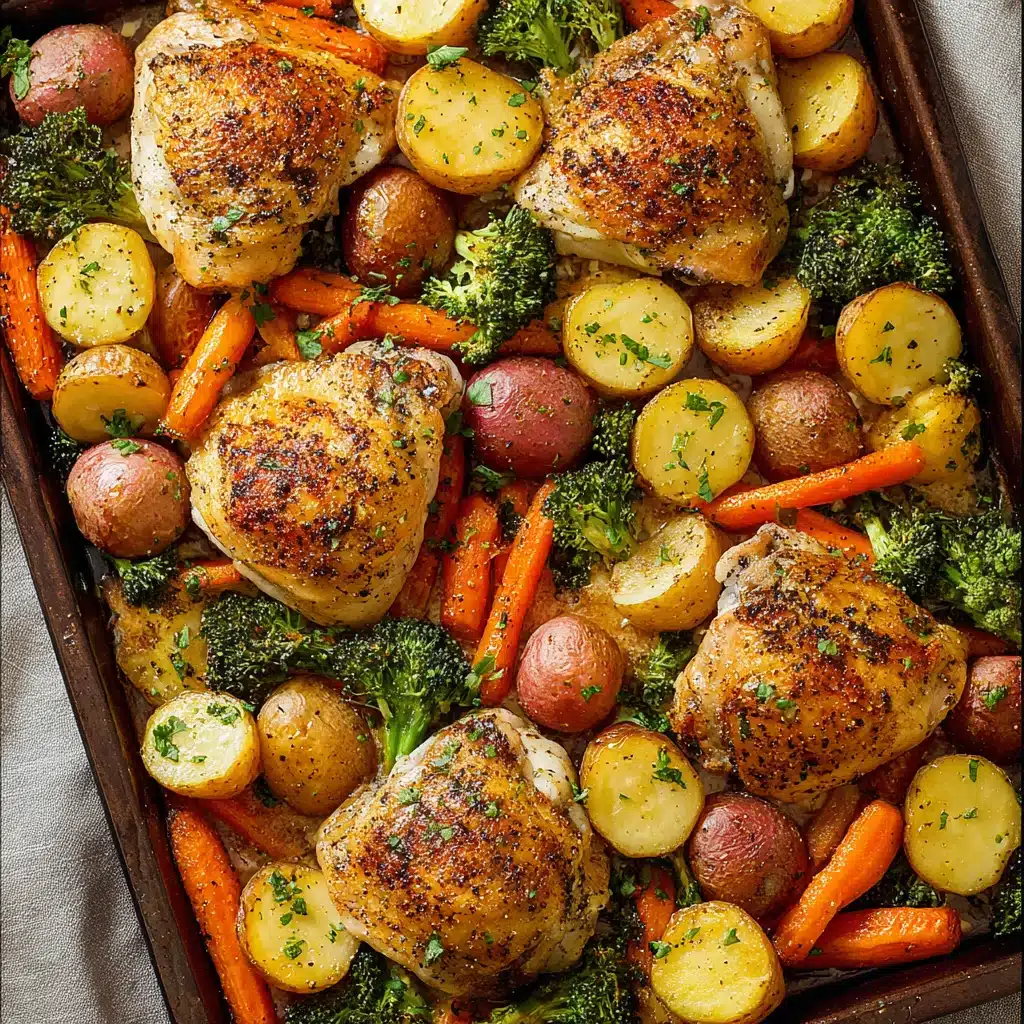 One Pan Chicken and Vegetables Dinner Recipe