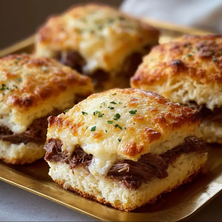 Baked French Dip Biscuits Recipe
