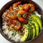 Spicy Shrimp and Avocado Rice Bowl Recipe