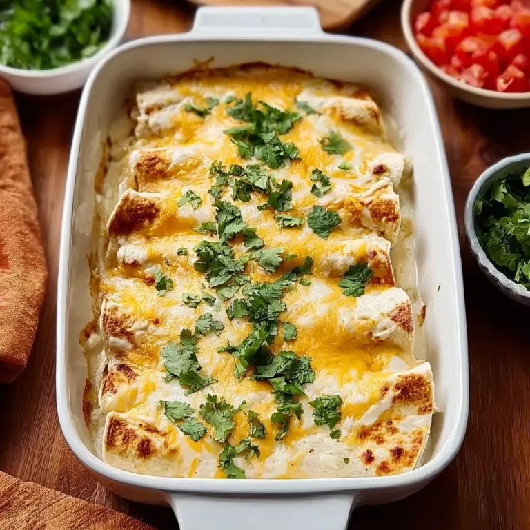 Creamy White Chicken Enchiladas Recipe