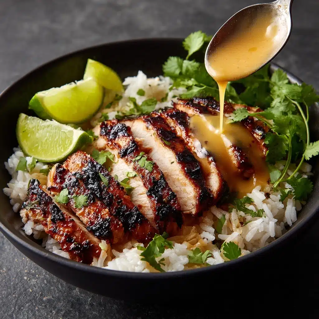 Sweet Chili Chicken Bowl with Coconut Lime Drizzle Recipe - Recipe Image