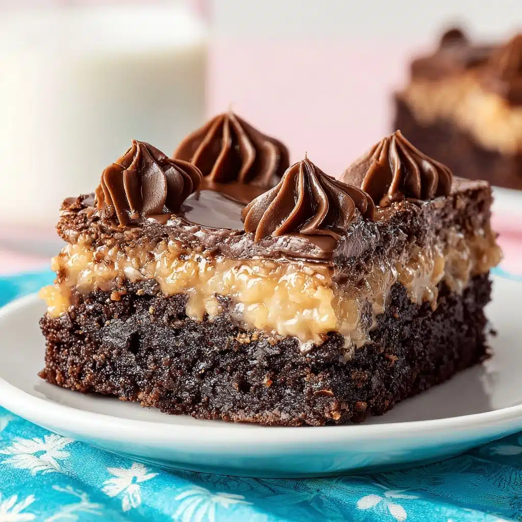 German Chocolate Poke Cake Recipe - Recipe Image