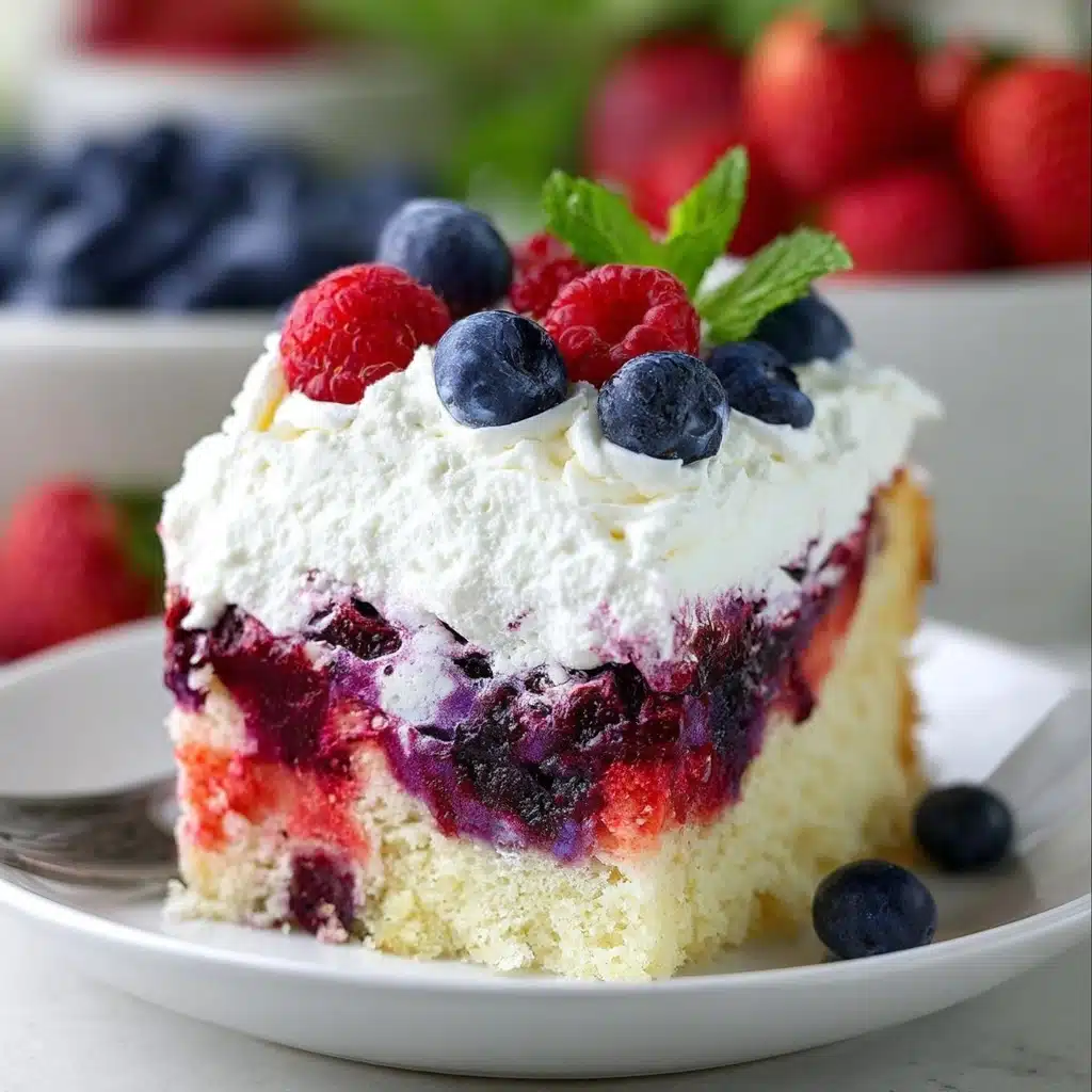 Summer Berry Poke Cake Recipe