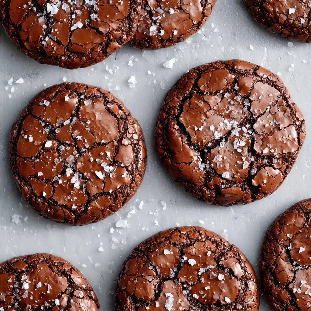 Best Ever Fudgy Salted Brownie Cookies Recipe - Recipe Image