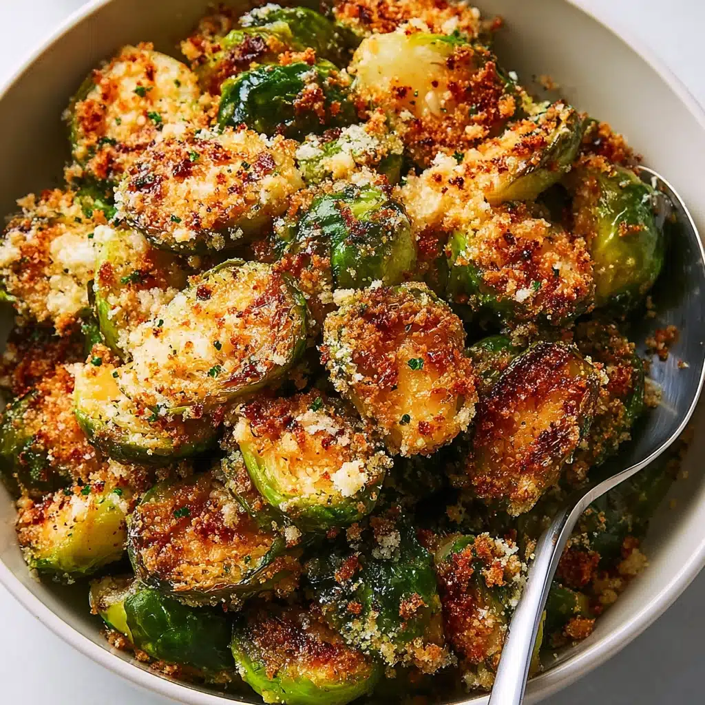 Garlic Parmesan Roasted Brussels Sprouts Recipe