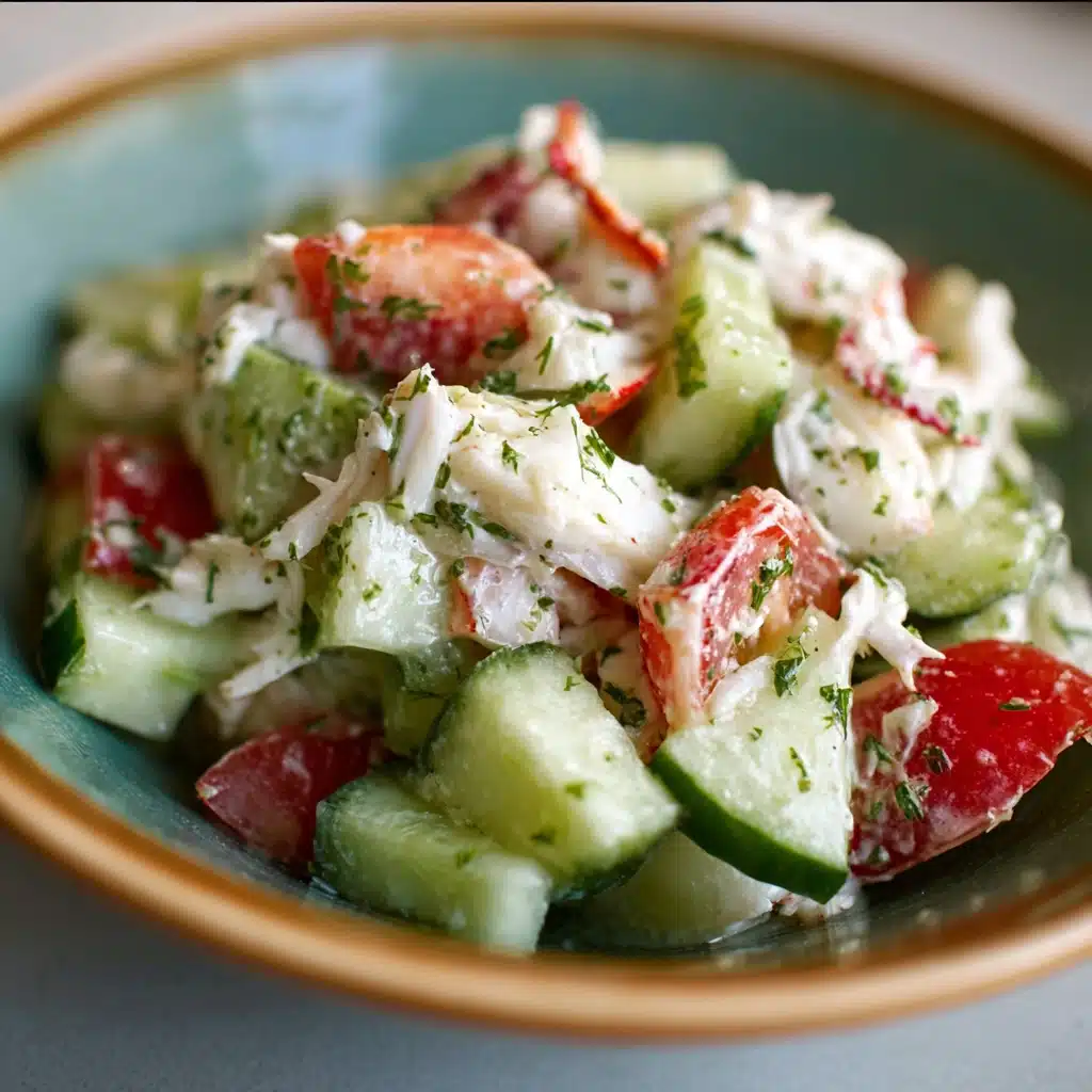 Crab Salad with Cucumber and Tomato Recipe - Recipe Image