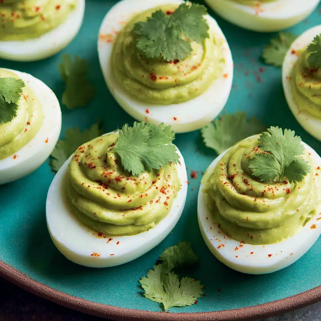 Guacamole Stuffed Eggs Recipe - Recipe Image
