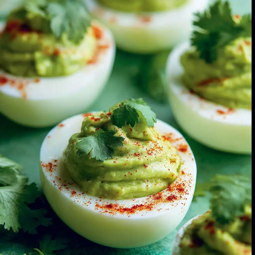 Guacamole Stuffed Eggs Recipe - Recipe Image