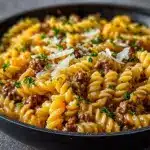 One-Pot Beef and Cheddar Ranch Pasta Recipe
