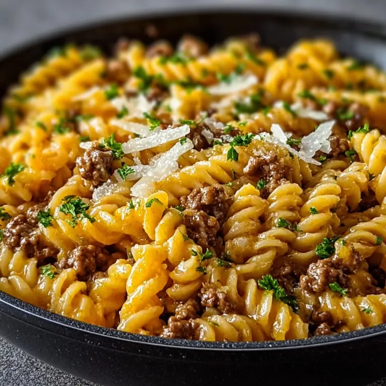 One-Pot Beef and Cheddar Ranch Pasta Recipe