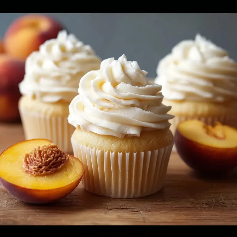 Honey Peach Cream Cheese Cupcakes Recipe