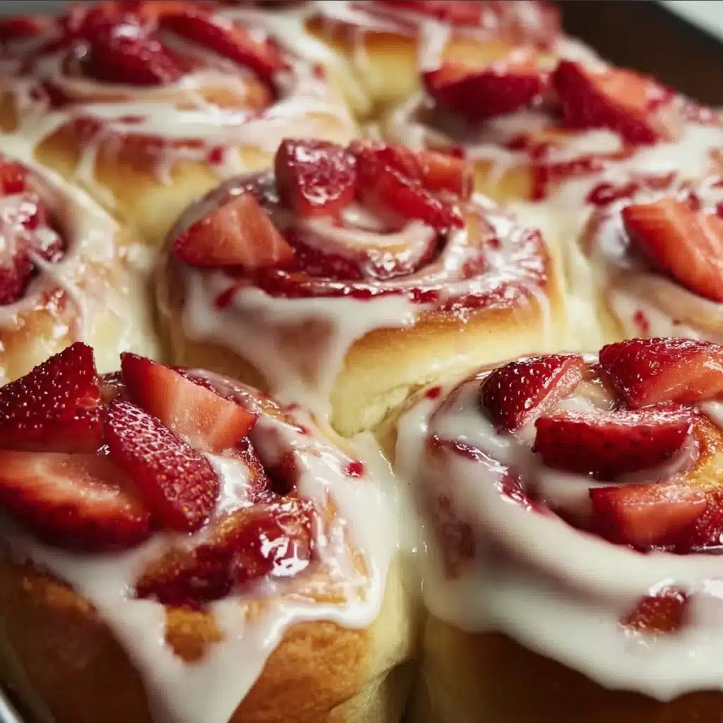 Strawberry Cheesecake Cinnabon Rolls Recipe - Recipe Image