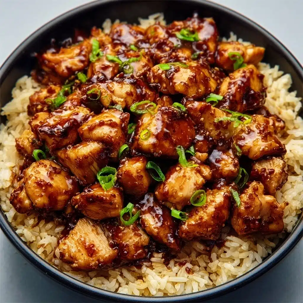 Honey BBQ Chicken Rice Recipe - Recipe Image
