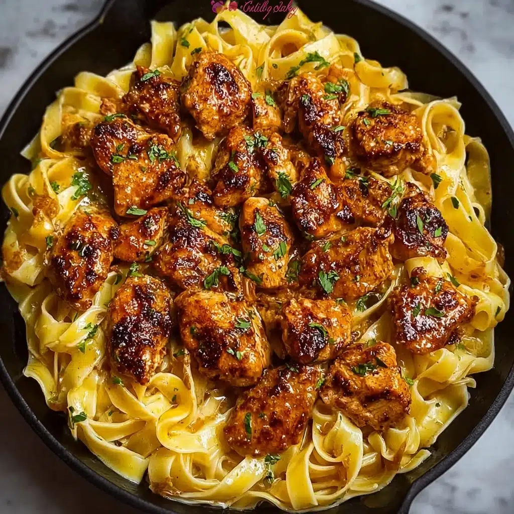 Spicy Cajun Honey Butter Chicken & Pasta Recipe - Recipe Image