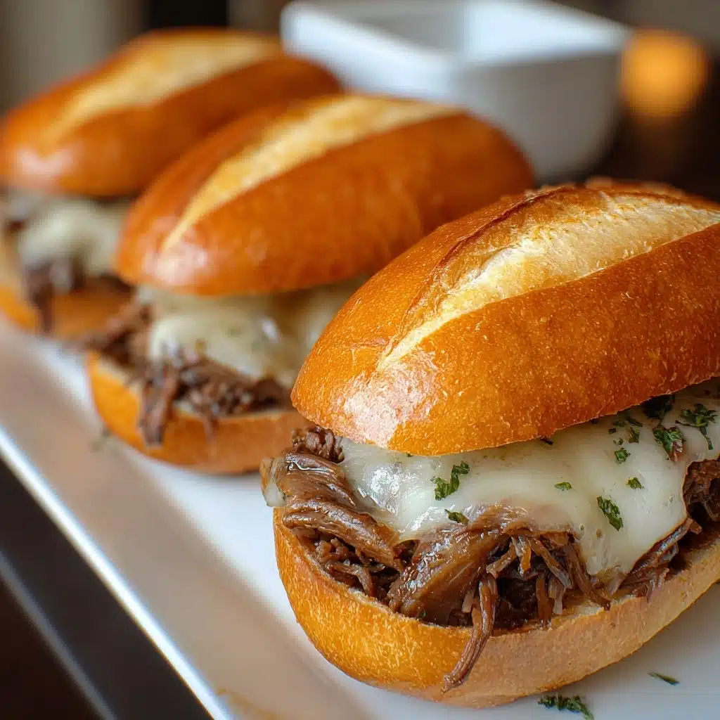 Slow Cooker French Dip Sandwiches Recipe - Recipe Image
