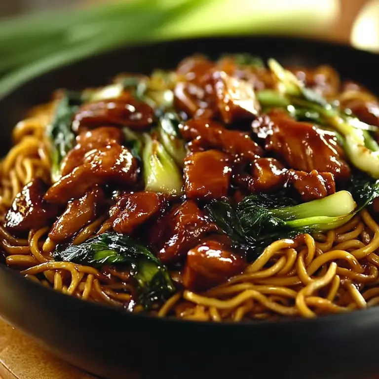 Garlic Chicken Lo Mein Recipe