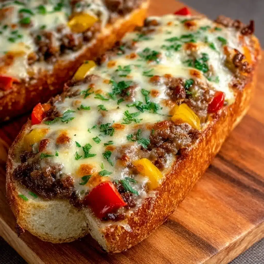 Cheesesteak-Stuffed Garlic Loaf Recipe