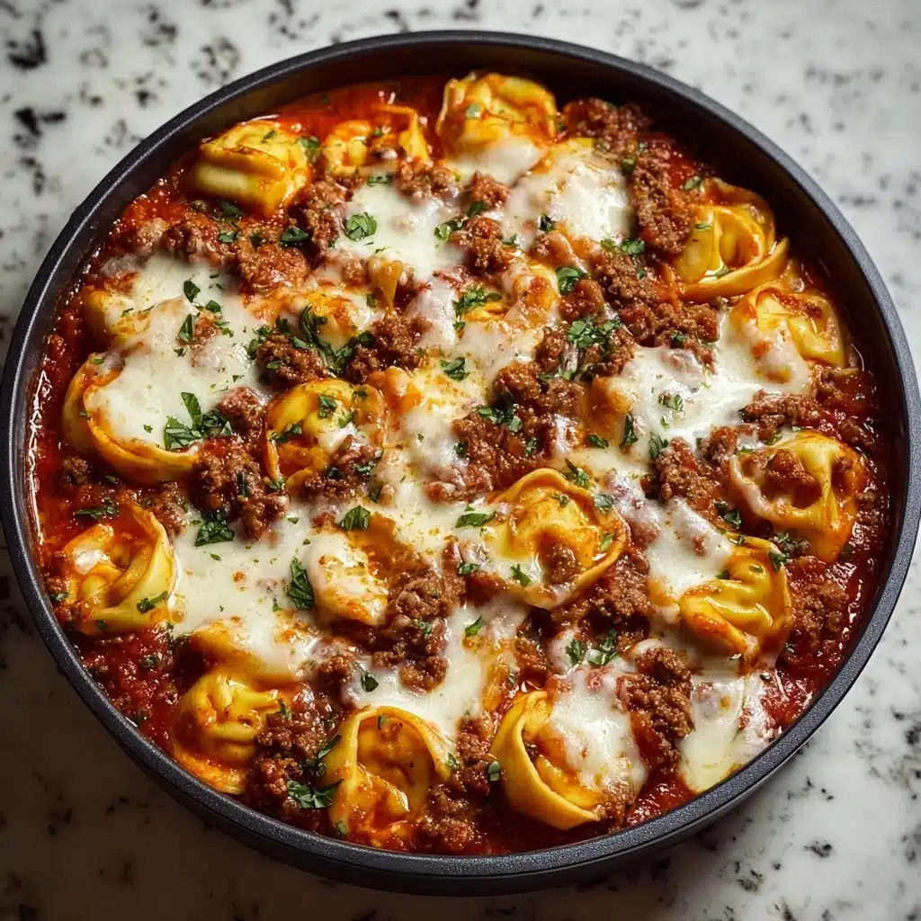 Cheesy Beef Tortellini Bake Recipe