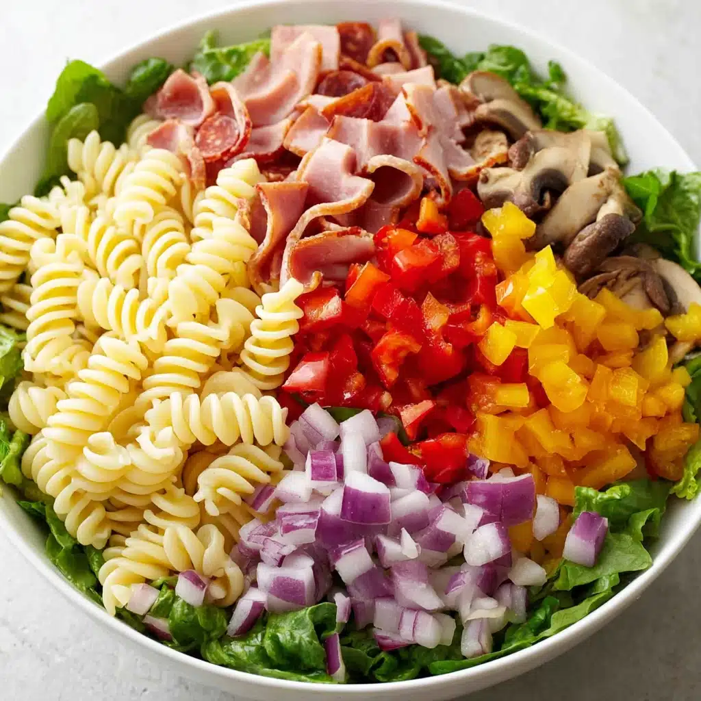 Italian Sub Pasta Salad Recipe - Recipe Image