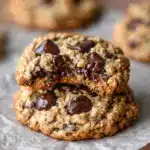 Flourless Peanut Butter Oatmeal Chocolate Chip Cookies Recipe