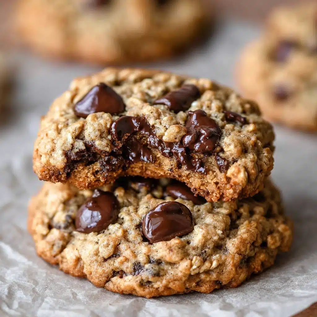 Flourless Peanut Butter Oatmeal Chocolate Chip Cookies Recipe