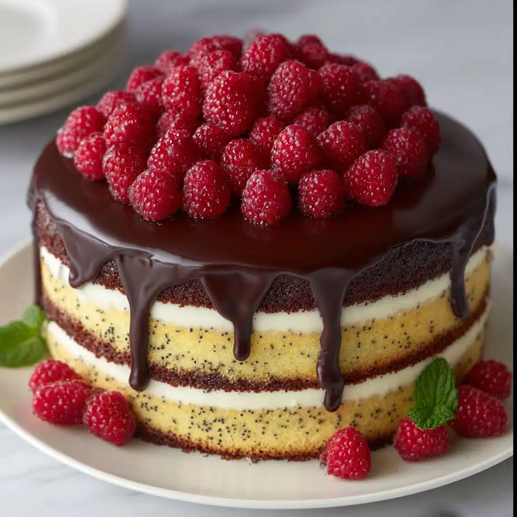 Poppy Seed Sour Cream Cake with Custard Cream Recipe - Recipe Image