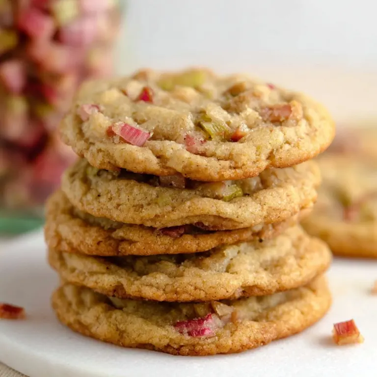 Delicious Brown Sugar Rhubarb Cookies Recipe