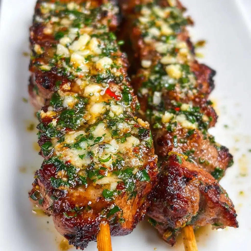 Garlic Parmesan Chicken Skewers Recipe