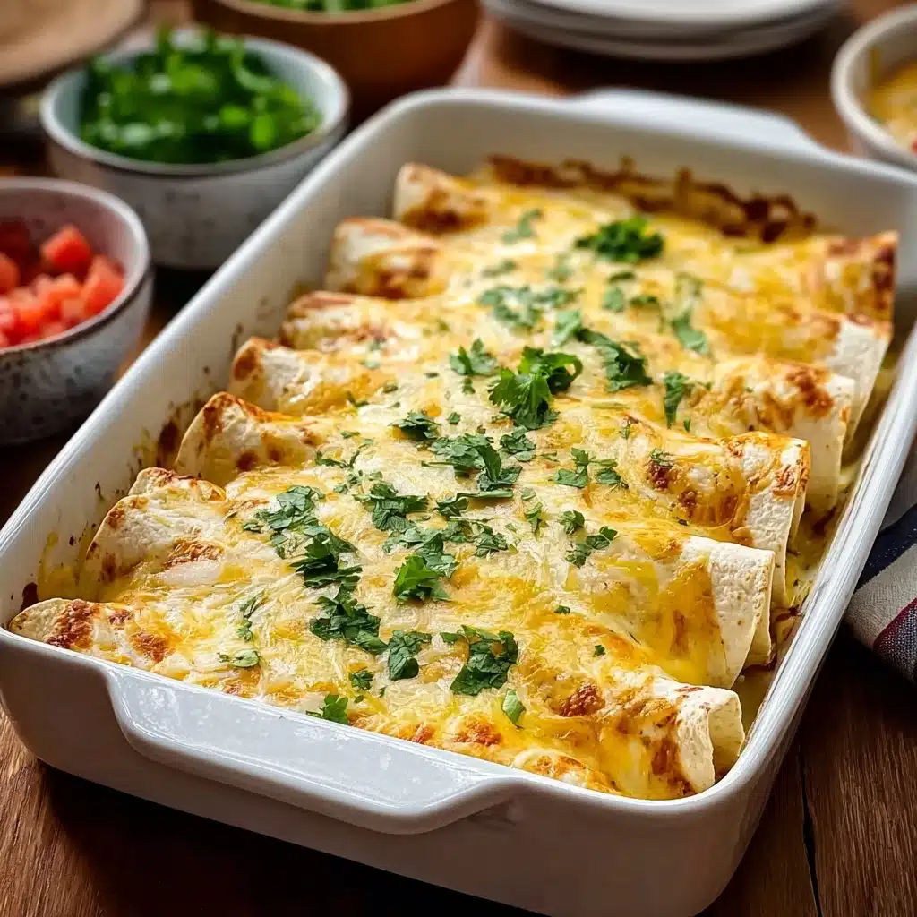 Creamy White Chicken Enchiladas Recipe - Recipe Image