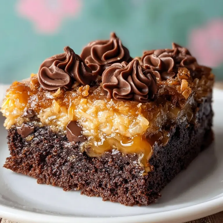German Chocolate Poke Cake Recipe