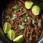 Slow Cooker Barbacoa Beef Recipe