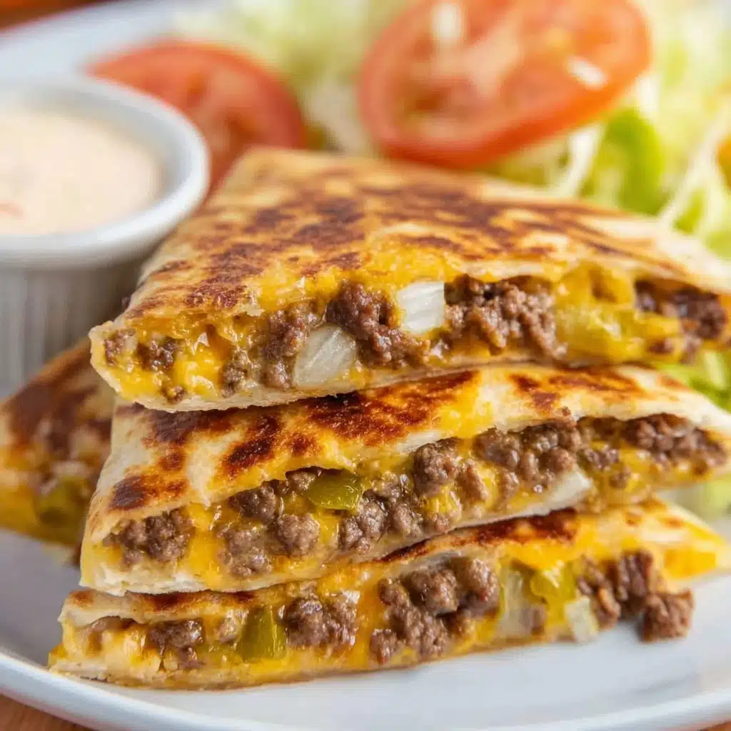 Cheeseburger Quesadilla Recipe - Recipe Image