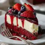 Red Velvet Strawberry Cheesecake Recipe