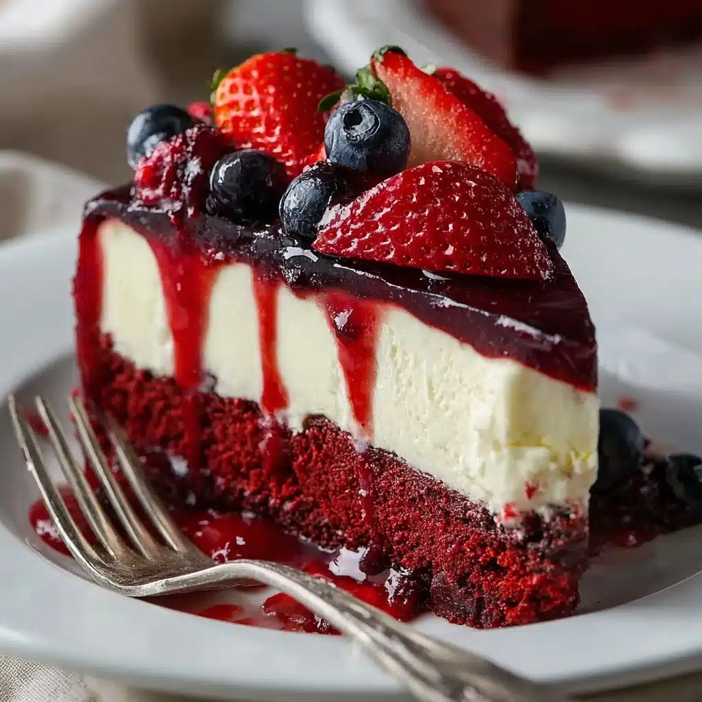 Red Velvet Strawberry Cheesecake Recipe