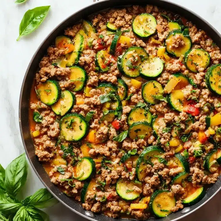 Ground Turkey and Zucchini Skillet Recipe