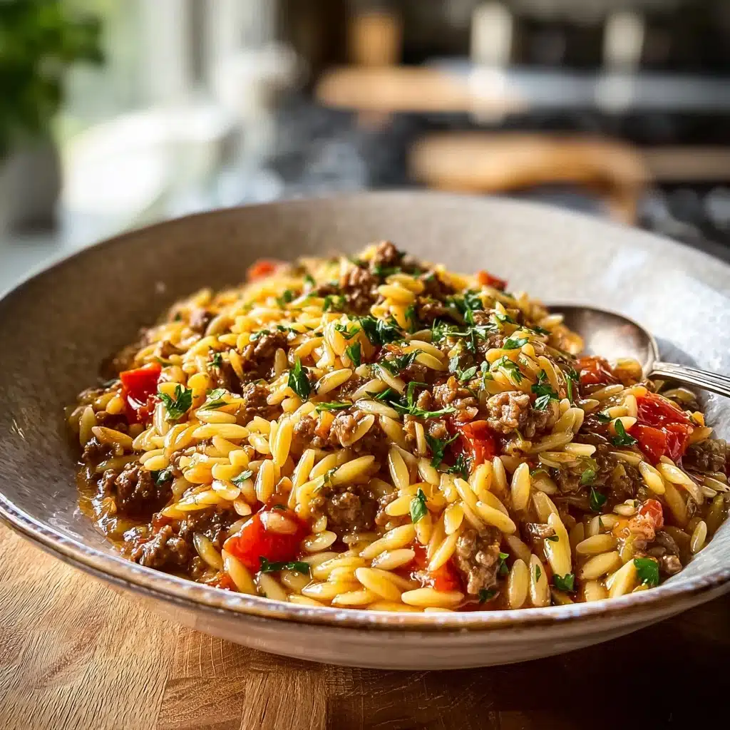 Delicious Ground Beef Orzo Recipe for Everyone Recipe - Recipe Image