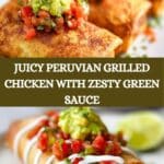 Peruvian-Style Grilled Chicken With Green Sauce Recipe