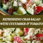 Crab Salad with Cucumber and Tomato Recipe