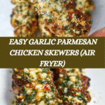 Garlic Parmesan Chicken Skewers Recipe