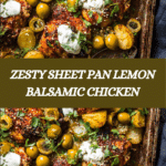 Sheet Pan Lemon Balsamic Chicken and Potatoes Recipe